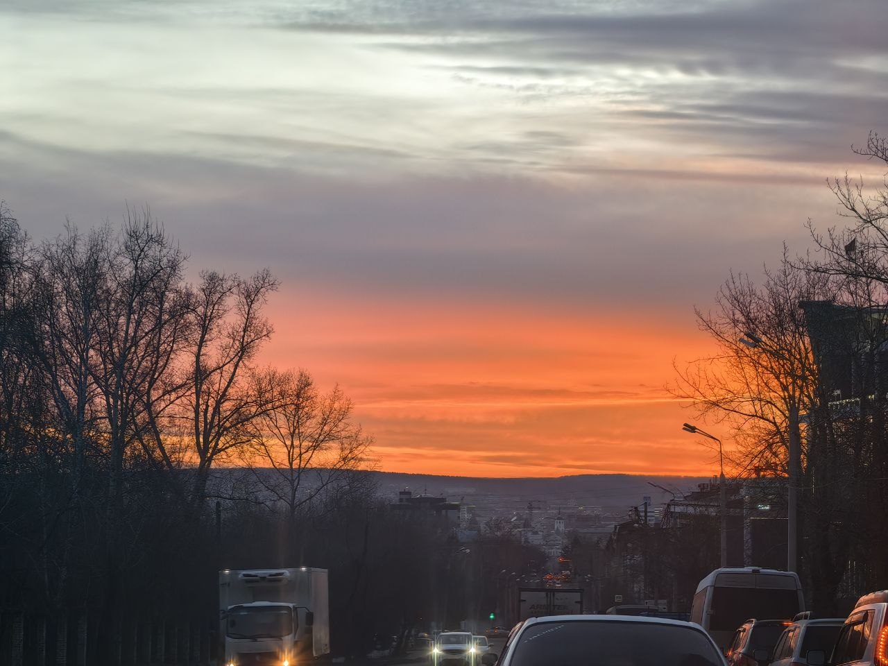 Доброе утро, Иркутск. Какой красивый рассвет