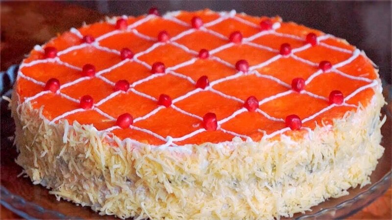 Салат на Новый год: изумительное сочетание грибов и курицы