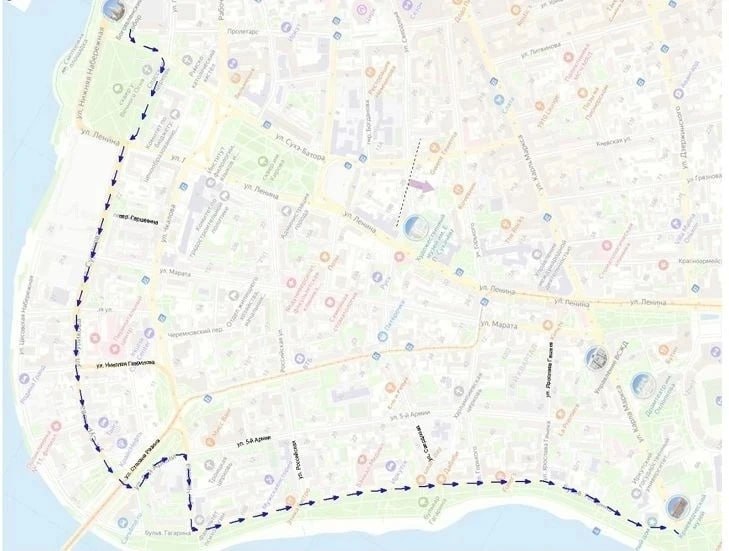 12 апреля в центре Иркутска перекроют движение транспорта