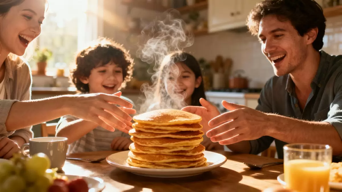 Нежные панкейки на ряженке: завтрак, который подарит радость всей семье