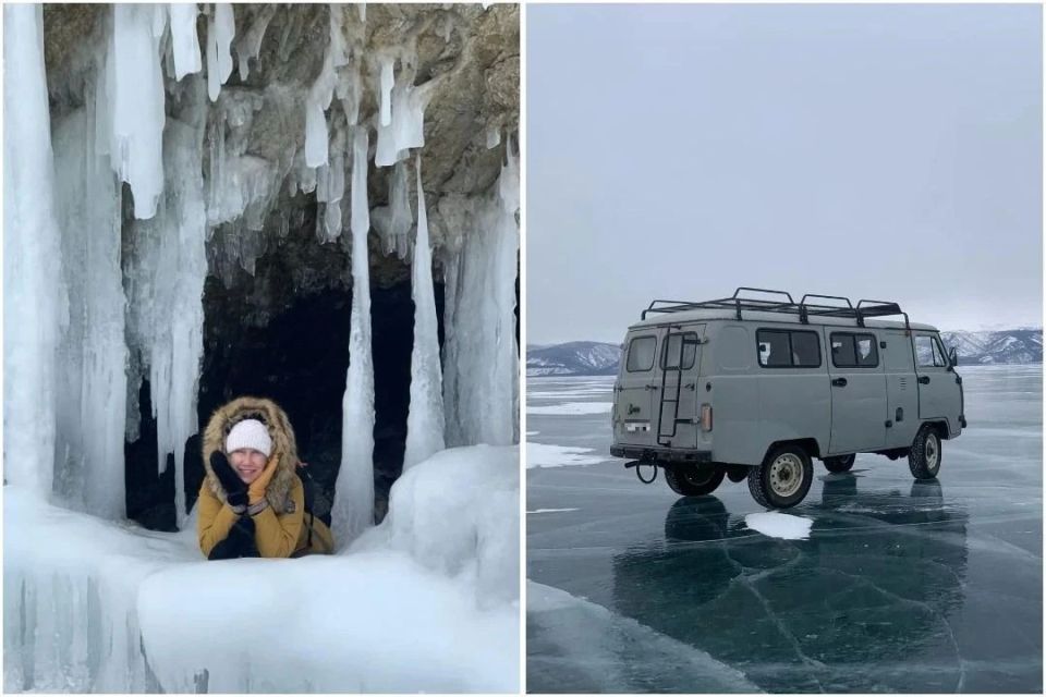 «Сегодня твой второй день рождения»: туристка из Петербурга едва не погибла в «буханке» на льду Байкала