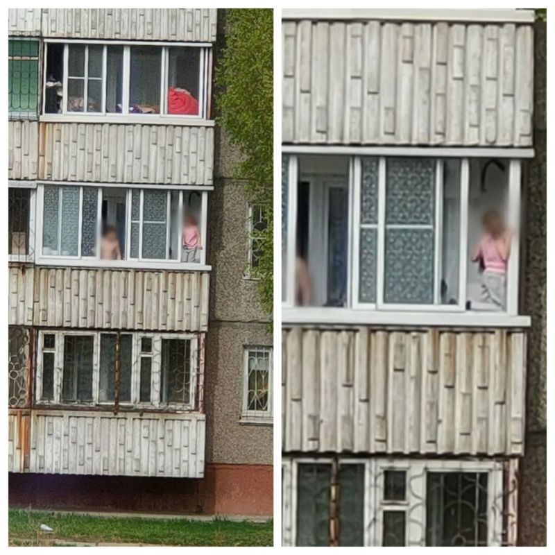 Очевидцы сообщили о небезопасных играх детей на балконе в Усолье-Сибирском