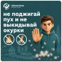 Поджог пуха может стать причиной обширного пожара!