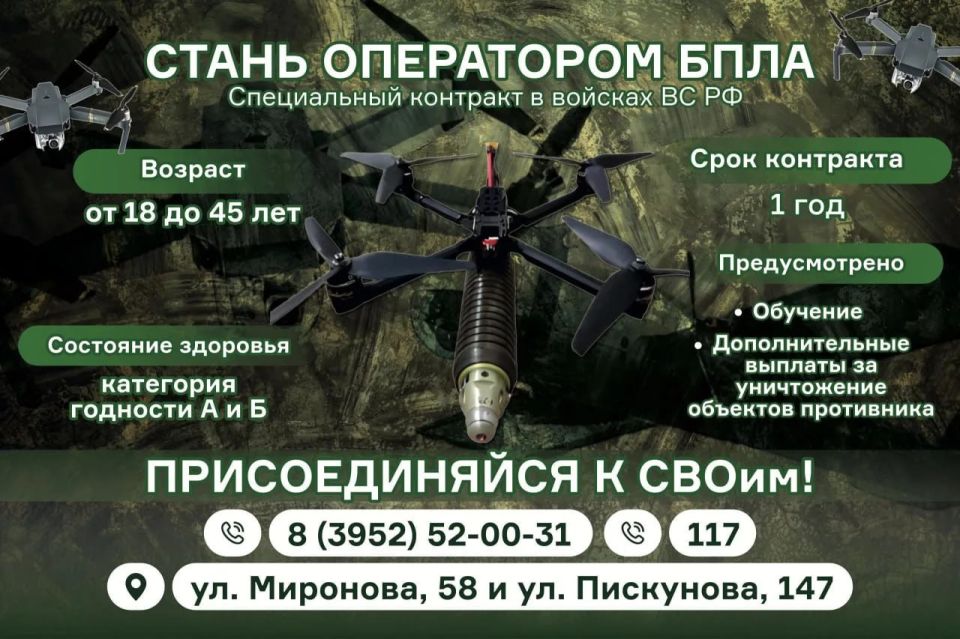 Набор в элитные войска беспилотных систем