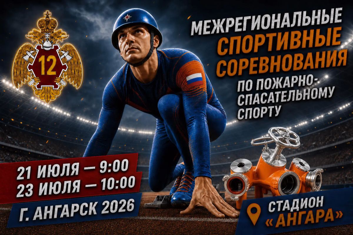 В Ангарске пройдут межрегиональные соревнования по пожарно-спасательному спорту среди специальных подразделений МЧС России