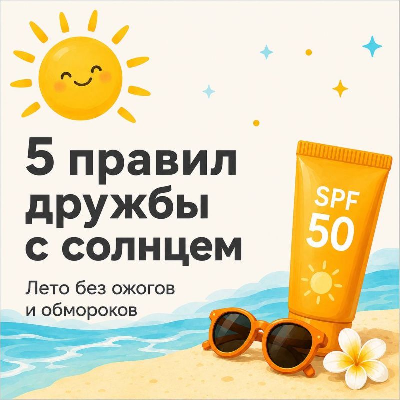 5 правил дружбы с солнцем. Каждый из нас хоть раз обгорал так, что потом невозможно было лежать на спине! А кто терял сознание в очереди в жару? Солнце — это не только витамин D и красивый загар