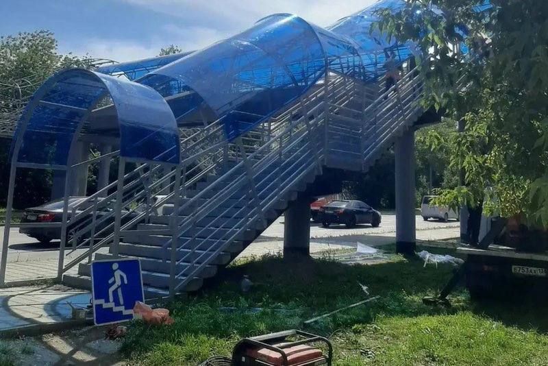 В Иркутске восстанавливают пешеходный переход на Боткина