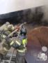 Пожарные ликвидируют последствия возгорания в посёлке Усть-Ордынский
