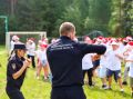В Иркутской области полицейские и «Движение Первых» провели «Зарядку со стражем порядка» в детском оздоровительном лагере
