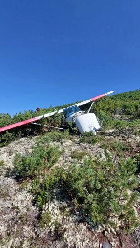Первые кадры с места крушения самолета Cessna 182 в Иркутской области публикует губернатор Кобзев Первые кадры с места крушения самолета Cessna 182 в Иркутской области публикует губернатор Кобзев