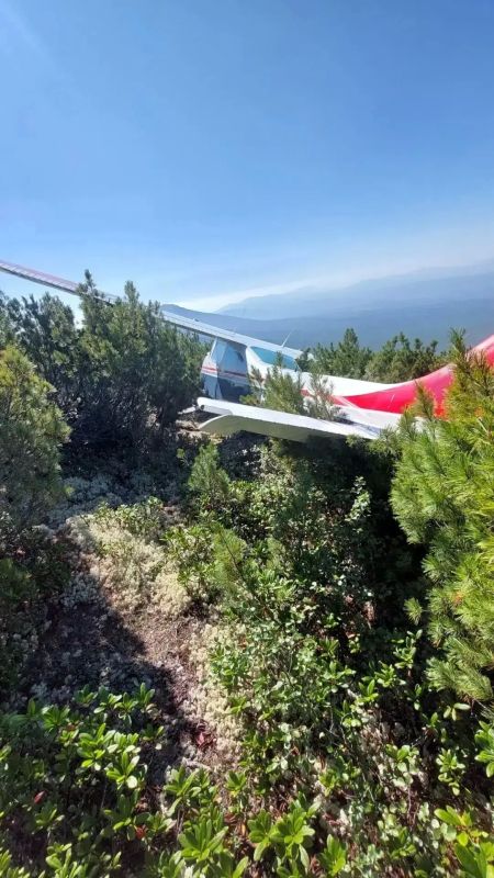 Двое суток в тайге. Первые кадры с места крушение Cessna 182 Двое суток в тайге. Первые кадры с места крушение Cessna 182