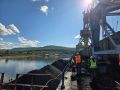 Продолжается доставка угля судами внутреннего водного транспорта в северные территории Приангарья