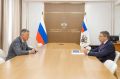Министр науки и высшего образования РФ Валерий Фальков и Губернатор Иркутской области Игорь Кобзев обсудили вопросы развития в Приангарье объектов высшей школы