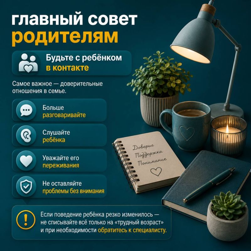 Иногда тревожные сигналы в поведении ребёнка остаются незамеченными или списываются на «трудный возраст» Иногда тревожные сигналы в поведении ребёнка остаются незамеченными или списываются на «трудный возраст»