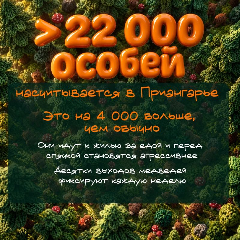 Игорь Кобзев: Накануне в Киренском районе, где на прошлой неделе грибник стал жертвой медведя, произошла очередная трагедия. На этот раз хищник задрал уже двух человек, которые пошли за ягодой. Третьему удалось спастись.... Игорь Кобзев: Накануне в Киренском районе, где на прошлой неделе грибник стал жертвой медведя, произошла очередная трагедия. На этот раз хищник задрал уже двух человек, которые пошли за ягодой. Третьему удалось спастись....