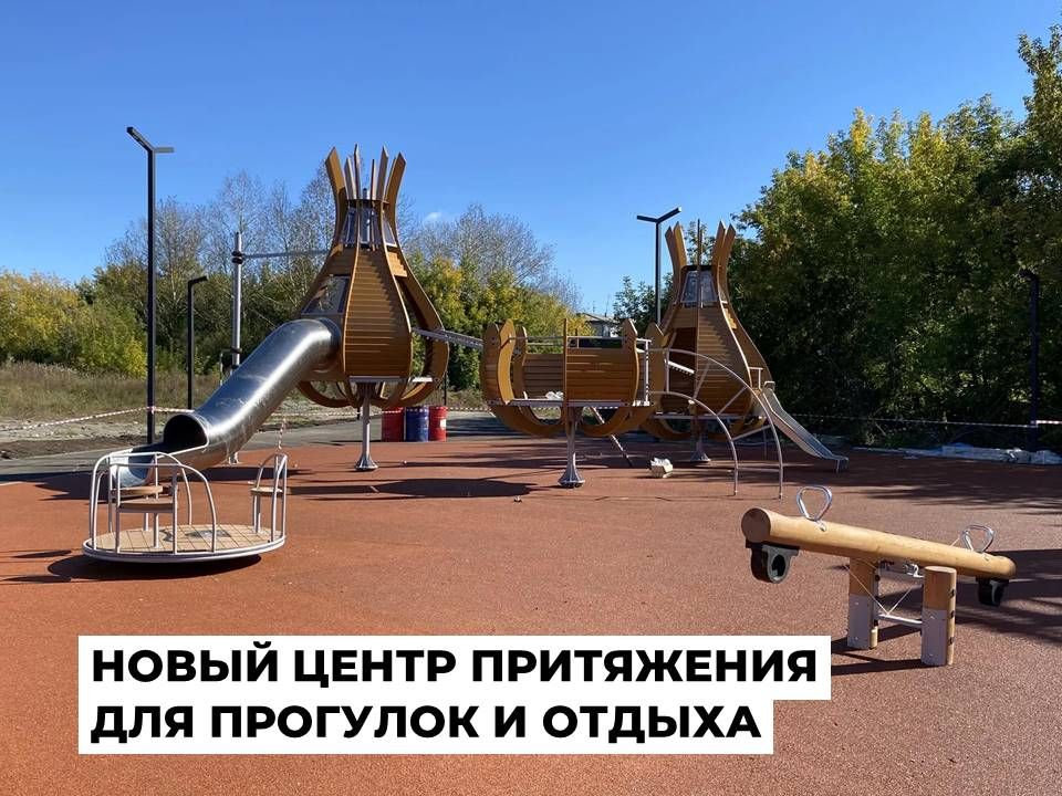 В микрорайоне Китой завершают благоустройство нового общественного пространства