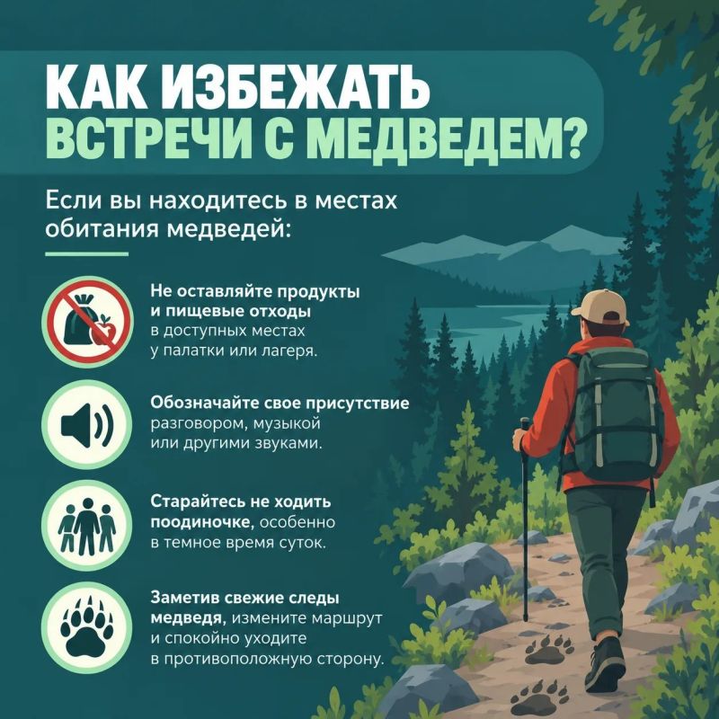 Что делать при встрече с медведем? Что делать при встрече с медведем?