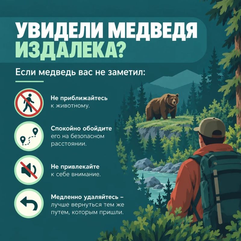 Что делать при встрече с медведем? Что делать при встрече с медведем?
