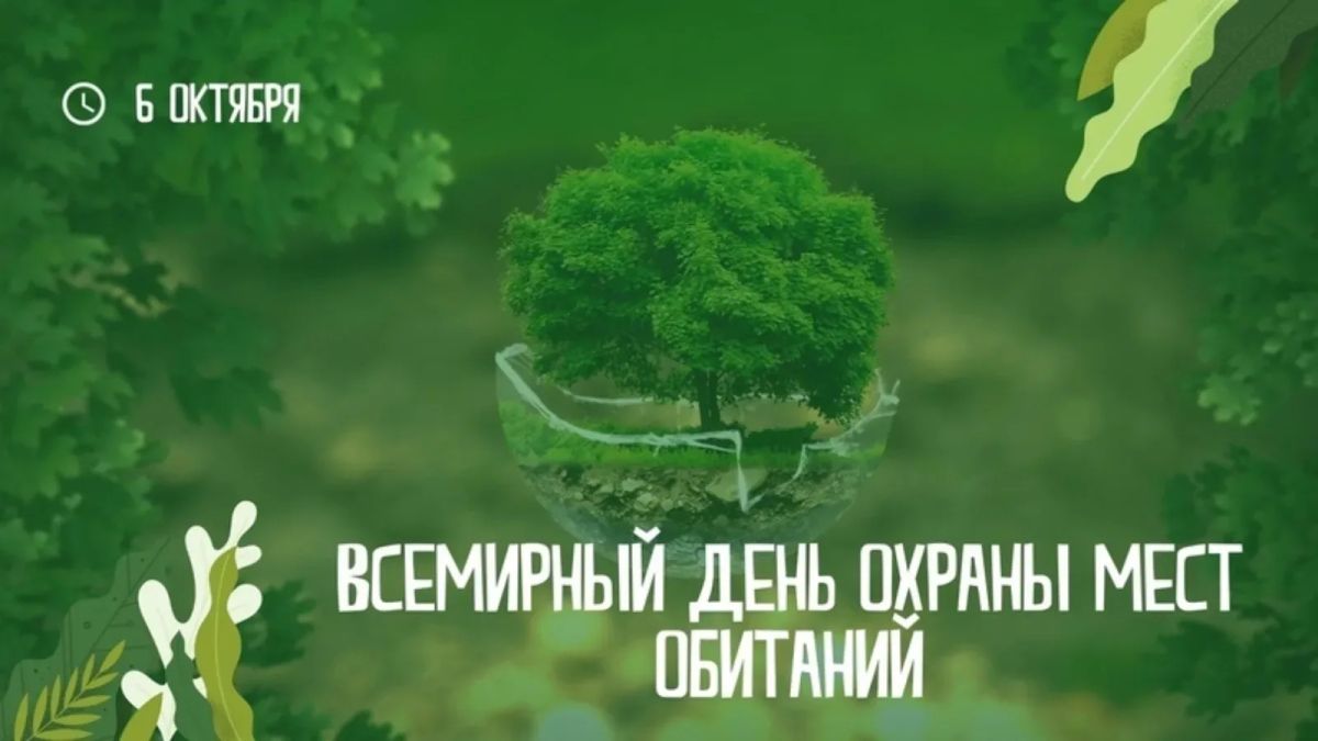 6 октября — Всемирный день охраны мест обитания