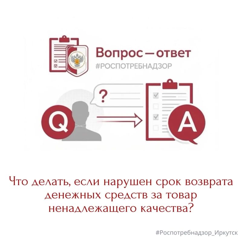 Если потребитель предъявил продавцу требование о возврате денежных средств за товар ненадлежащего качества, продавец обязан удовлетворить его в течение 10 дней со дня предъявления требования