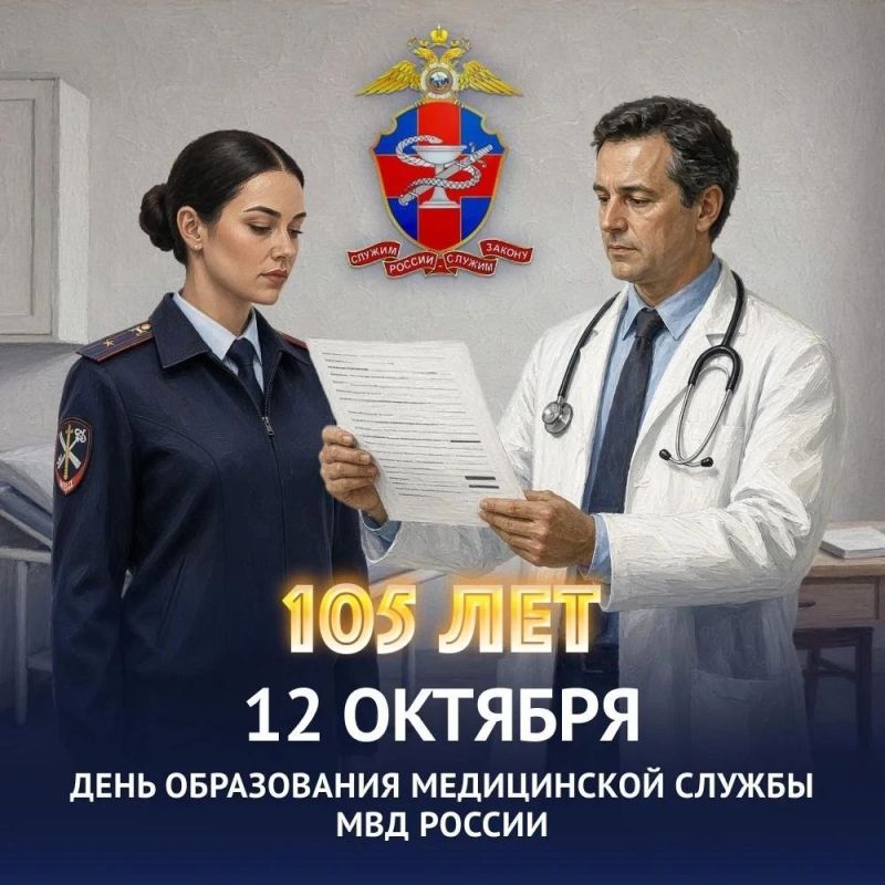 12 октября – профессиональный праздник российских медиков МВД