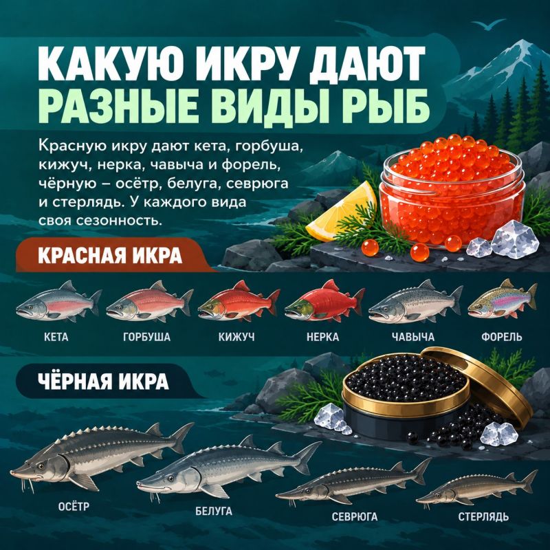 Как выбрать качественную красную и чёрную икру Как выбрать качественную красную и чёрную икру